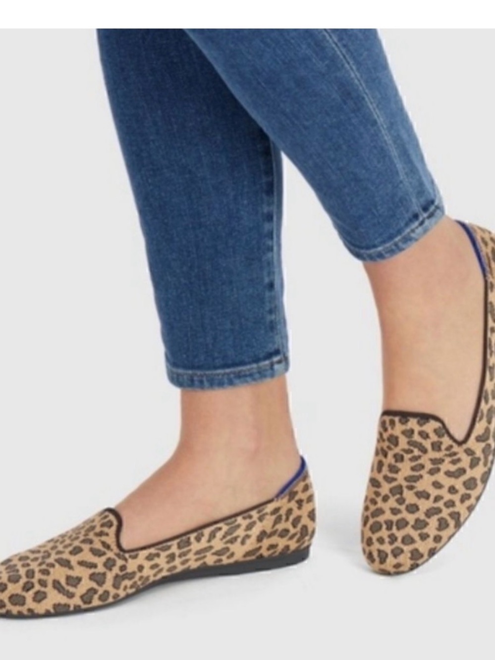 Rothy’s The Loafer limited edition Cheetah print Knit Flats Size 8.5